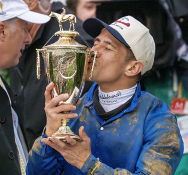 Hildebrandt’s Black & Red Sponsor Hat – Junior Alvarado, 2025 Kentucky Derby