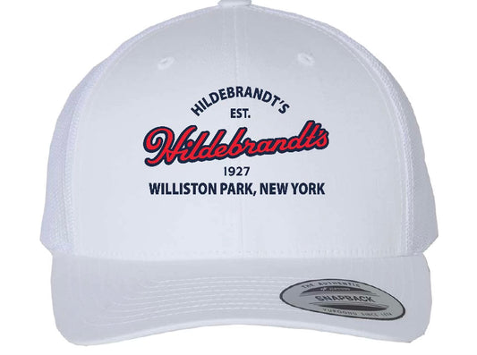 Hildebrandt’s White & Red Sponsor Hat – Junior Alvarado, 2025 Kentucky Derby